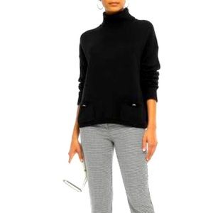 KATE SPADE New York black turtleneck knit sweater